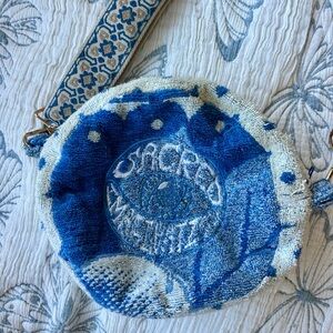 Bohemian handmade Bag with Patterned Strap